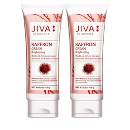 Jiva Set Of 2  Saffron Cream For Brightening & Soothing Moisturizing Cream - 100gm Each image 1