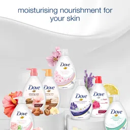 Dove Set of 2 Go Fresh Renew Nourishing Body Wash with Raspberry & Lime Scent - 1L Each image 4
