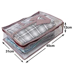 Kuber Industries Maroon Set of 2 Regular Multi-Utility Organisers image 3