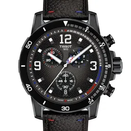 TISSOT Men Dial & Leather Textured Straps Analogue Watch T1256173706700-46