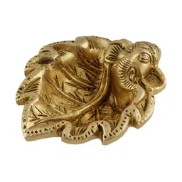 Indianshelf Textured Brass Pooja Diya-image-49
