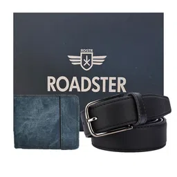 Roadster Men Accessory Gift Set of Wallet and Belt-55