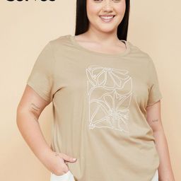 max Graphic Printed Round Neck Pure Cotton T-shirt-image-49