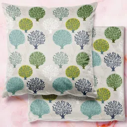 ArtzFolio Multicoloured Set of 2 Square Cushion Covers-5