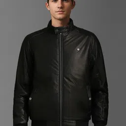 Louis Philippe Jeans Men Reversible Open Front Jacket with Embroidered-17