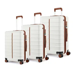 Assembly Set Of 4 Hard-Sided Trolley With One Backpack With USB Charging Port & Rain Cover image 2