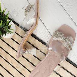 Denill Embellished Synthetic Kitten Heel Sandals-picture-45