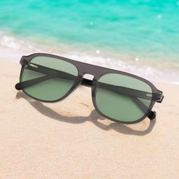 Ted Smith Unisex Aviator Sunglasses with Polarised and UV Protected Lens-3