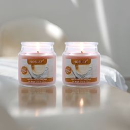 HOSLEY Brown 2 pieces Jar Candle-image-7