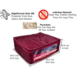 Ajabh Maroon Set of 6 Regular Multi-Utility Organisers image 2
