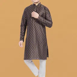DIVISIVE Men Printed Thread Work Kurta-picture-25