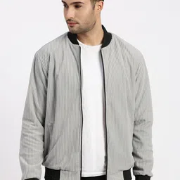 SHOWOFF Men Acrylic Windcheater Bomber Jacket-image-60