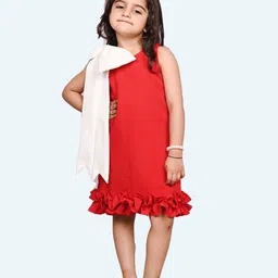 Modish Crepe Bodycon Dress-image-90