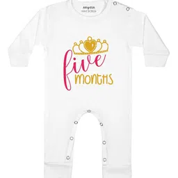 Arvesa Infants Printed Round Neck Bodysuits-picture-39