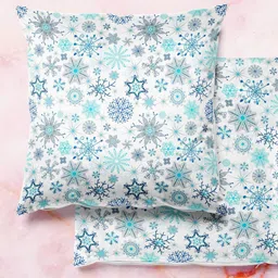 ArtzFolio Multicoloured Set of 2 Velvet Square Cushion Covers-picture-43
