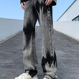 StyleCast x Revolte Men Straight Fit Heavy Fade Jeans-image-41