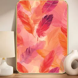 Myntra Elegant Homes Pink & Black 1 Piece Wood Floral and Botanical Wall Paintings-image-86