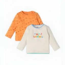 Ed-a-Mamma Baby Kids Typography 2 Printed Bio Finish Applique T-shirt-52