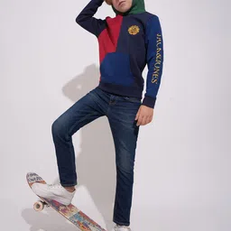Jack & Jones Junior Boys Colourblocked Hooded Sweatshirt-picture-17
