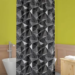 ArtzFolio Black & White Printed Waterproof Shower Curtain-image-91
