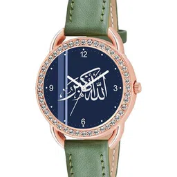 CSAMON Women Embellished Dial & Leather Strap Analogue Watch - C23RG Islamic NUM06-image-41