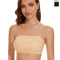 ComfyStyle Bandeau  Full Coverage lace bra-image-19