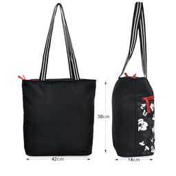Kuber Industries Printed Shopper Tote Bag with Tasselled image 4