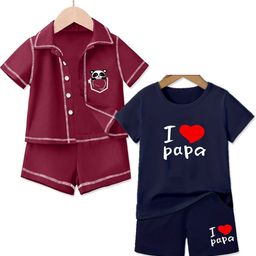 MRS NATURAL Kids Pack Of 2 Shirt Collar Short Sleeves Shirt And Shorts-image-19