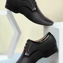 Aaeshu Men Black Formal Derby Shoes-picture-17