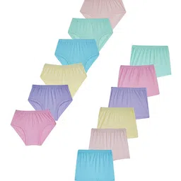 YELLOWDELIGHT Pack Of 12 Cotton Boyshorts & Hipster Briefs YD 660 Rathi Rose (b) drawer 6--image-64