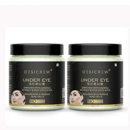 Desi Crew Set Of 2 Under Eye Scrub With Ginseng Extract -100g Each image 1