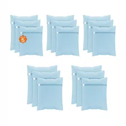 Aura 15-Pcs Blue Reusable Laundry Bags With Zip-42