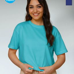 FBAR Women Pack Of 2 Solid Oversized Pure Cotton T-shirts-picture-19