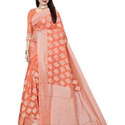 Moda Rapido Woven Design Zari Pure Cotton Saree-48