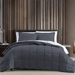 bsb home Grey Fleece Heavy Winter 400 GSM Double Bed Blanket-image-67