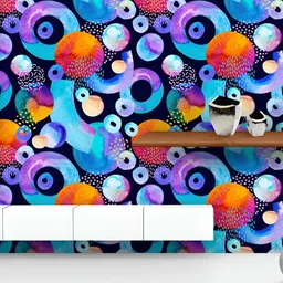 ArtzFolio Printed UV-Resistant Anti-Bacterial Geometric Shapes Peel & Stick Wallpaper-image-5
