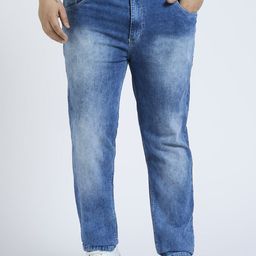 HJ HASASI Men High-Rise Light Fade Plus Size Stretchable Jeans-image-78