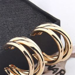Celestique Contemporary Hoop Earrings-27