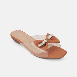 Lavie Women Embellished Open Toe Flats with Buckles-image-65