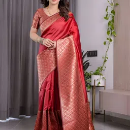 Shriyangan Woven Design Zari Heavy Work Kanjeevaram Saree-picture-5