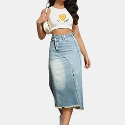 StyleCast Straight Midi Skirt-image-66