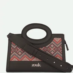 ZOUK Gwalior Weaves Printed Structured Sling Bag-99