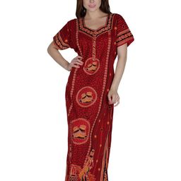 Secret Wish Floral Printed Pure Cotton Maxi Nightdress-picture-7