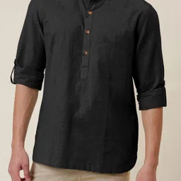 Fifth U Men Black Kurta-picture-18