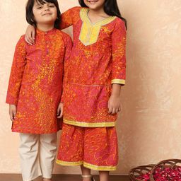 Readiprint Fashions Boys Ethnic Motifs Printed Pure Cotton Kurta With Pyjama-7