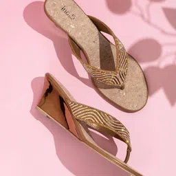 Inc 5 Embellished Ethnic Wedge Sandals-46