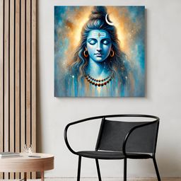 999Store Blue & Yellow 1 Piece Wood Religious Wall Paintings-image-63