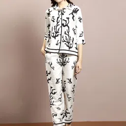 Boho By Athena Printed Shirt With Trousers Co-Ords-image-3