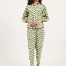 BAESD Floral Printed Top, Shirt & Trousers Co-ords Set-image-30