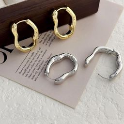 AKISON JEWELS 2Pc Quirky Hoop Earrings-image-61